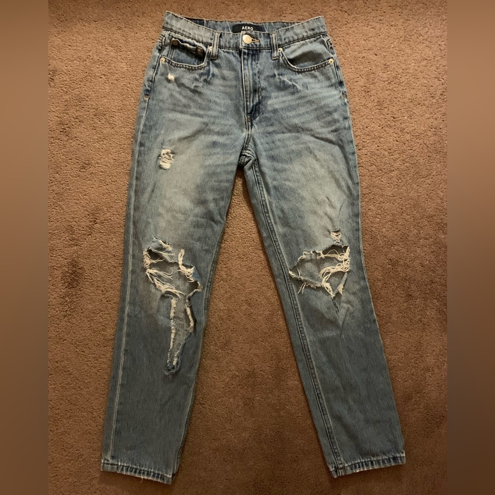 Aeropostale Ripped Mom Jeans